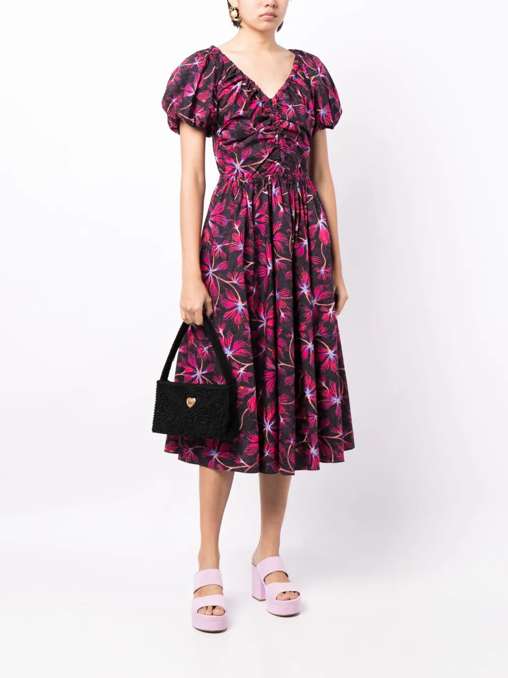 Cecile Floral-Print Dress