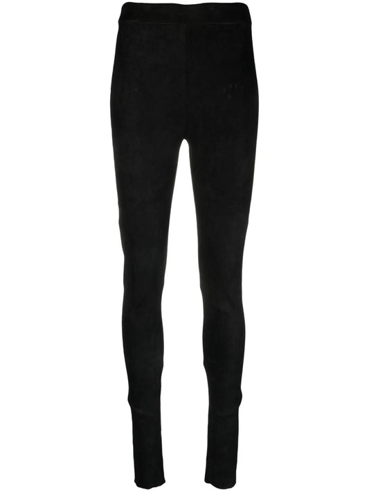 High-Rise Leather Leggings
