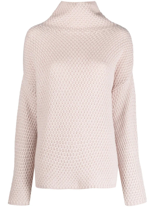High-Neck Cashmere Jumper