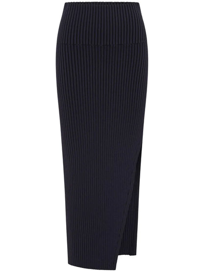 Nixie Ribbed Pencil Skirt