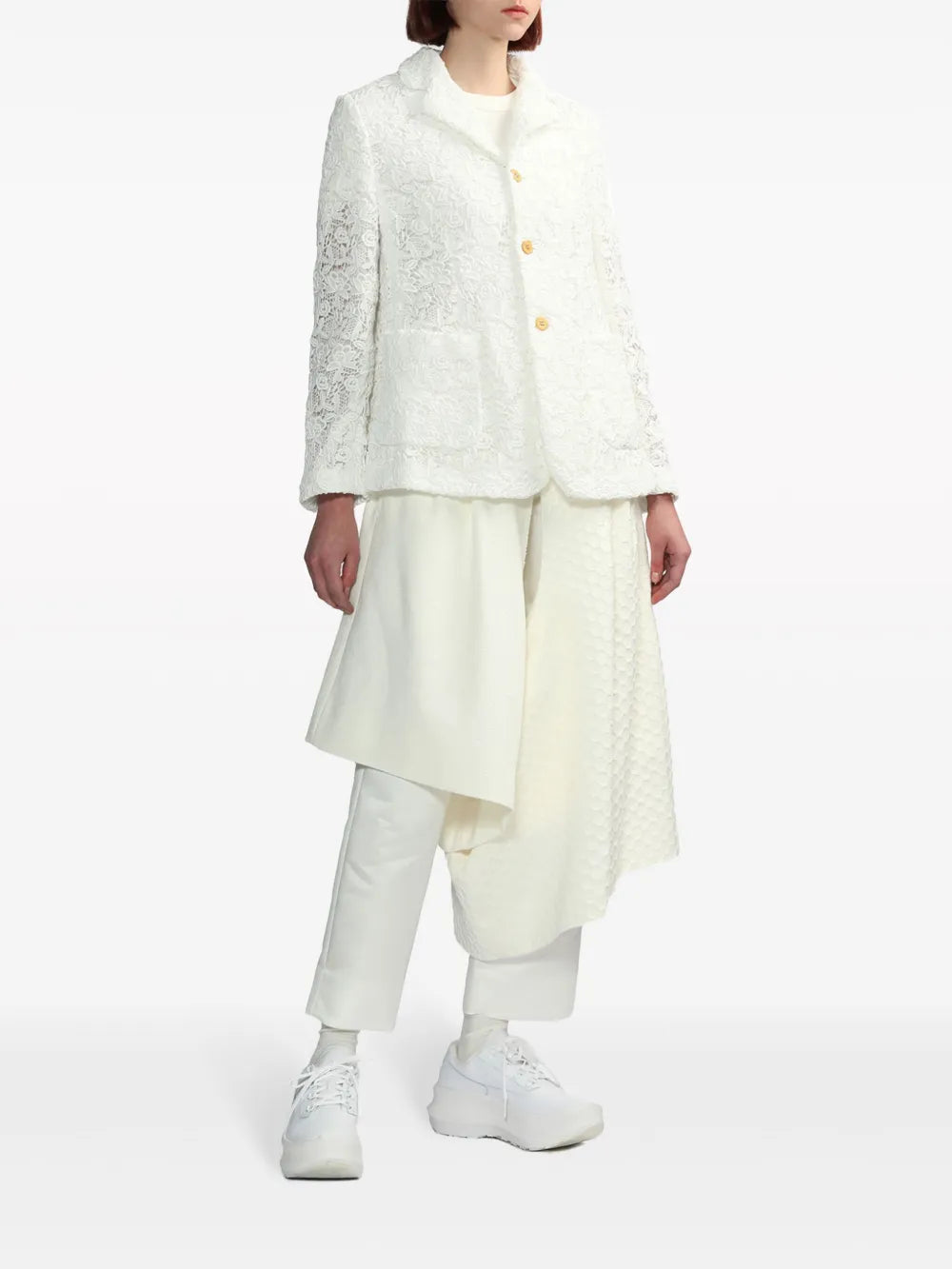 Wide-Leg Asymmetric Trousers