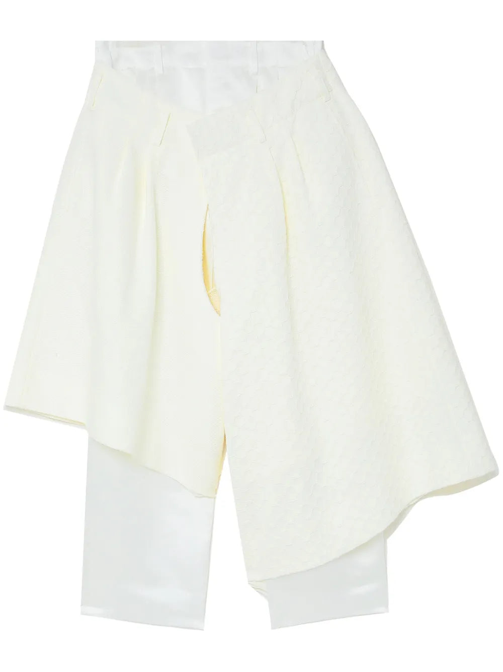 Wide-Leg Asymmetric Trousers