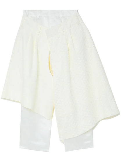 Wide-Leg Asymmetric Trousers