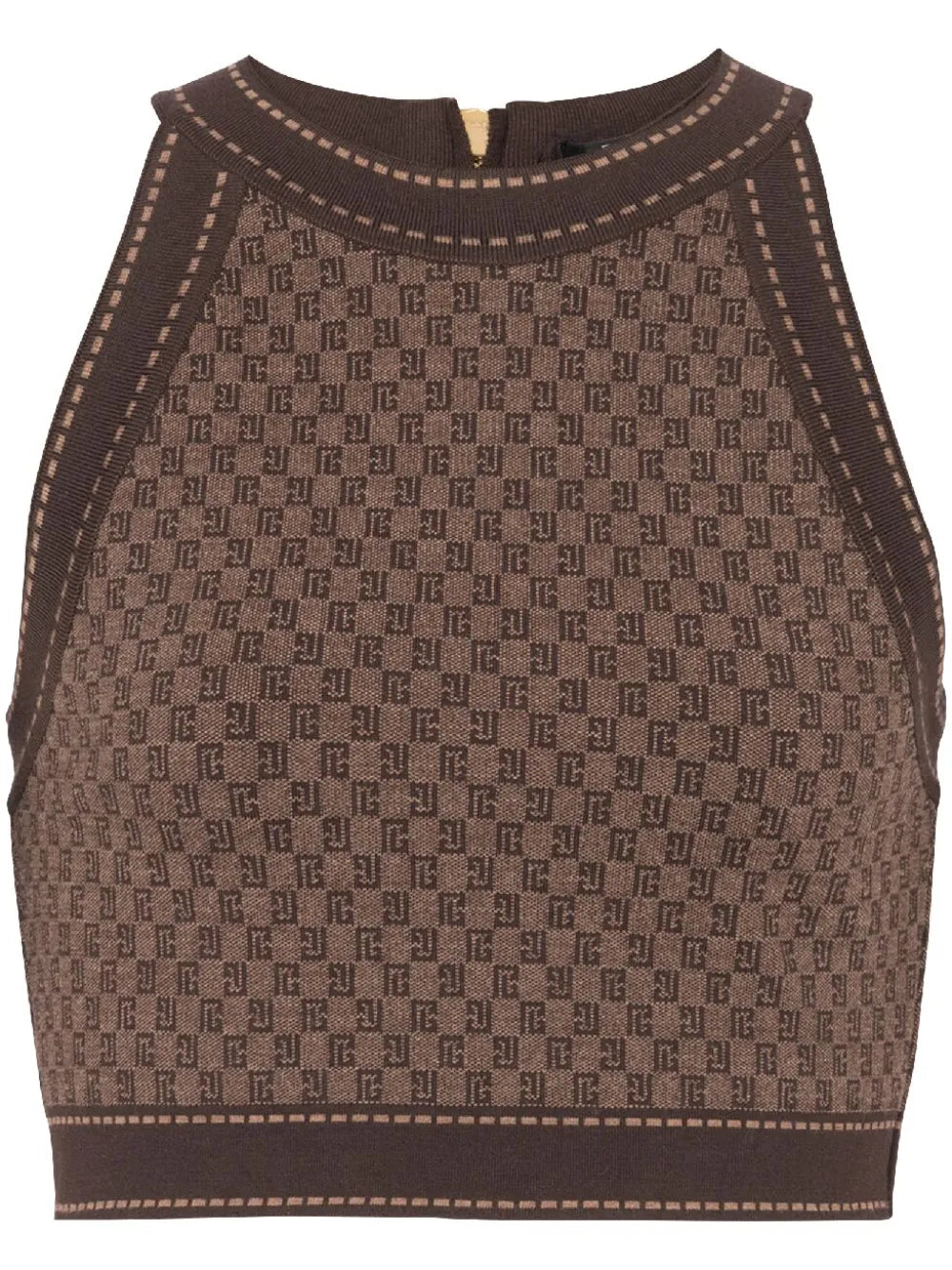 Monogram-Jacquard Cropped Top