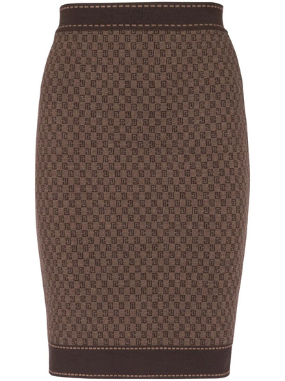 Monogram-Jacquard Skirt