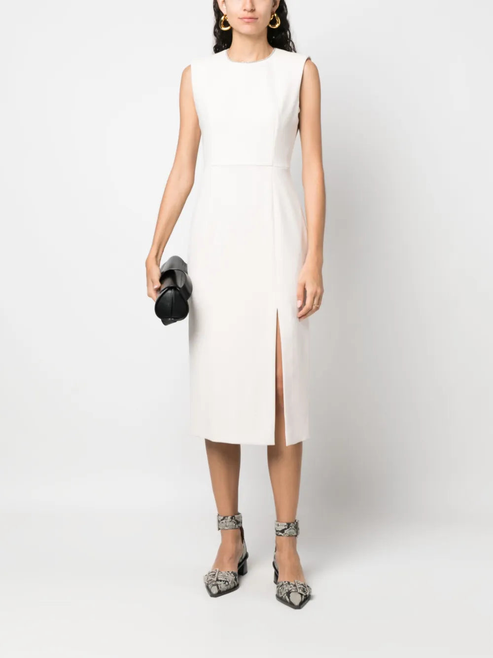 Sleeveless Pencil Midi Dress