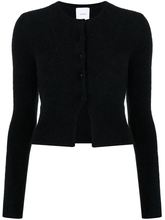 Button-Fastening Knitted Cardigan