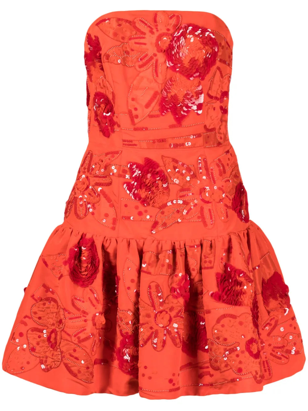Sequin-Embellished Silk Dress