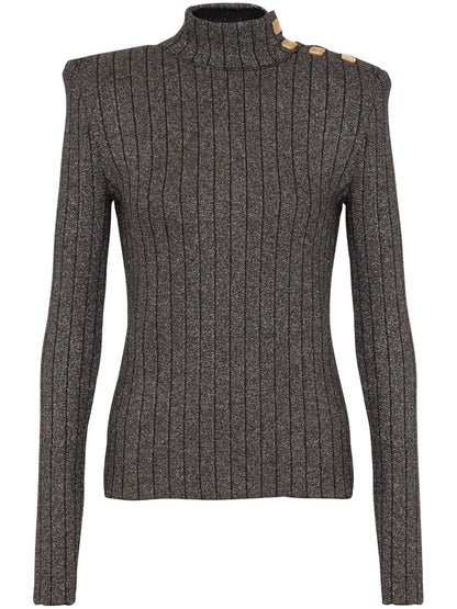Long-Sleeve Knitted Jumper