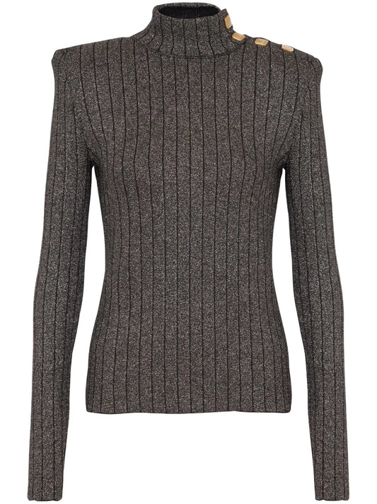 Long-Sleeve Knitted Jumper