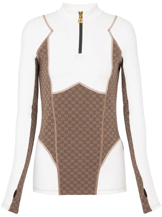 Monogram Jacquard Knit Top