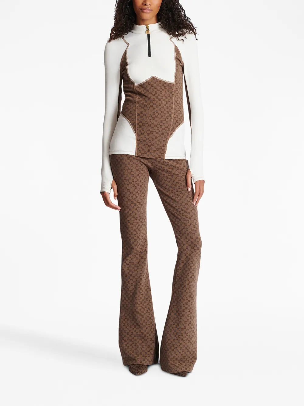 Monogram Jacquard Knit Top
