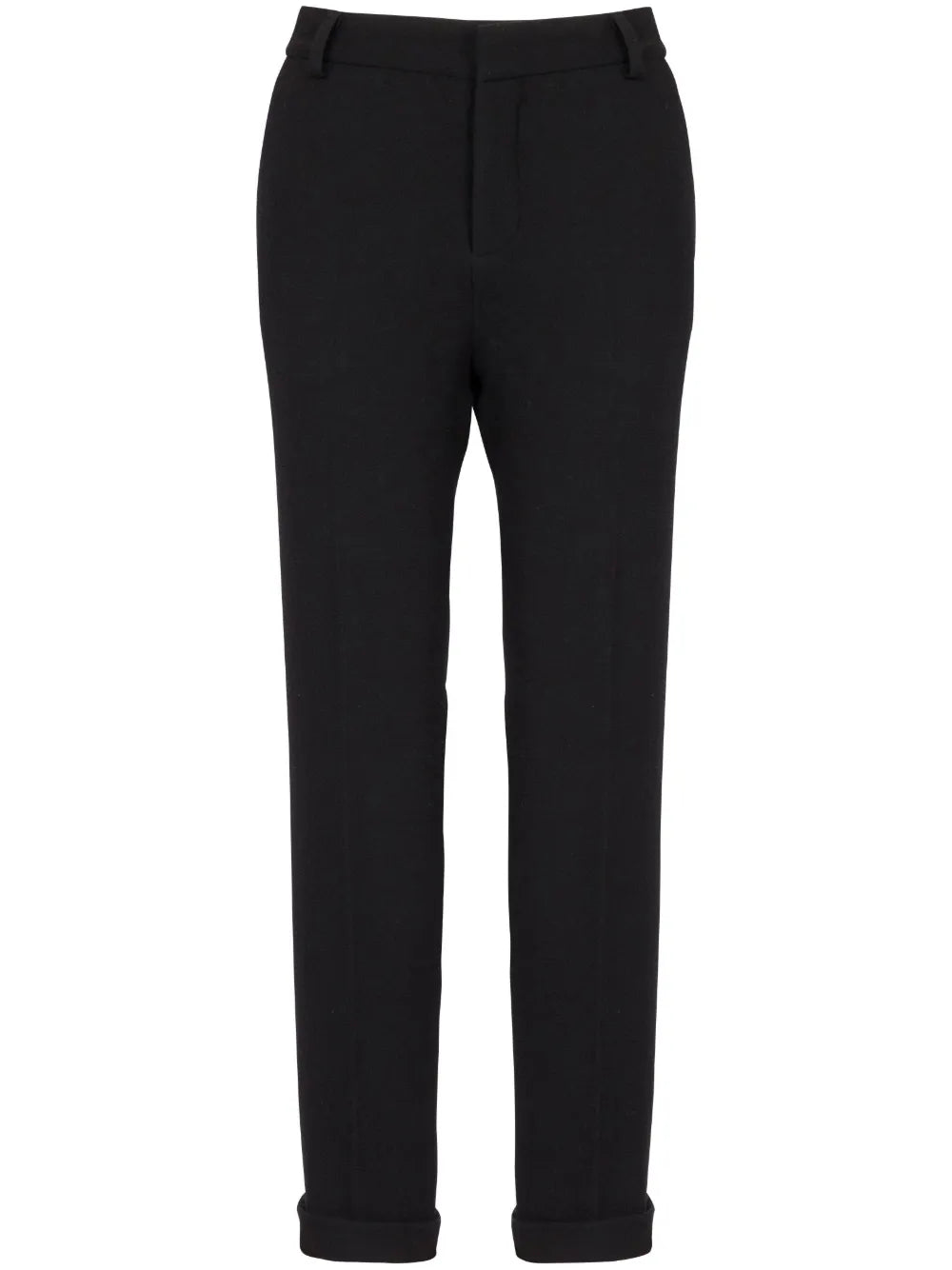 High-Waisted Tapered-Leg Trousers