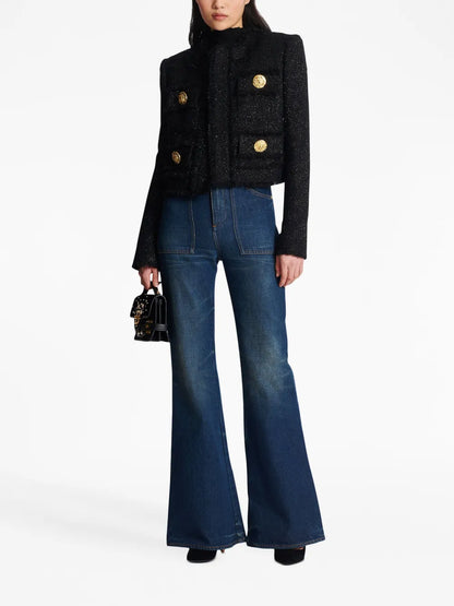 Cropped Tweed Jacket