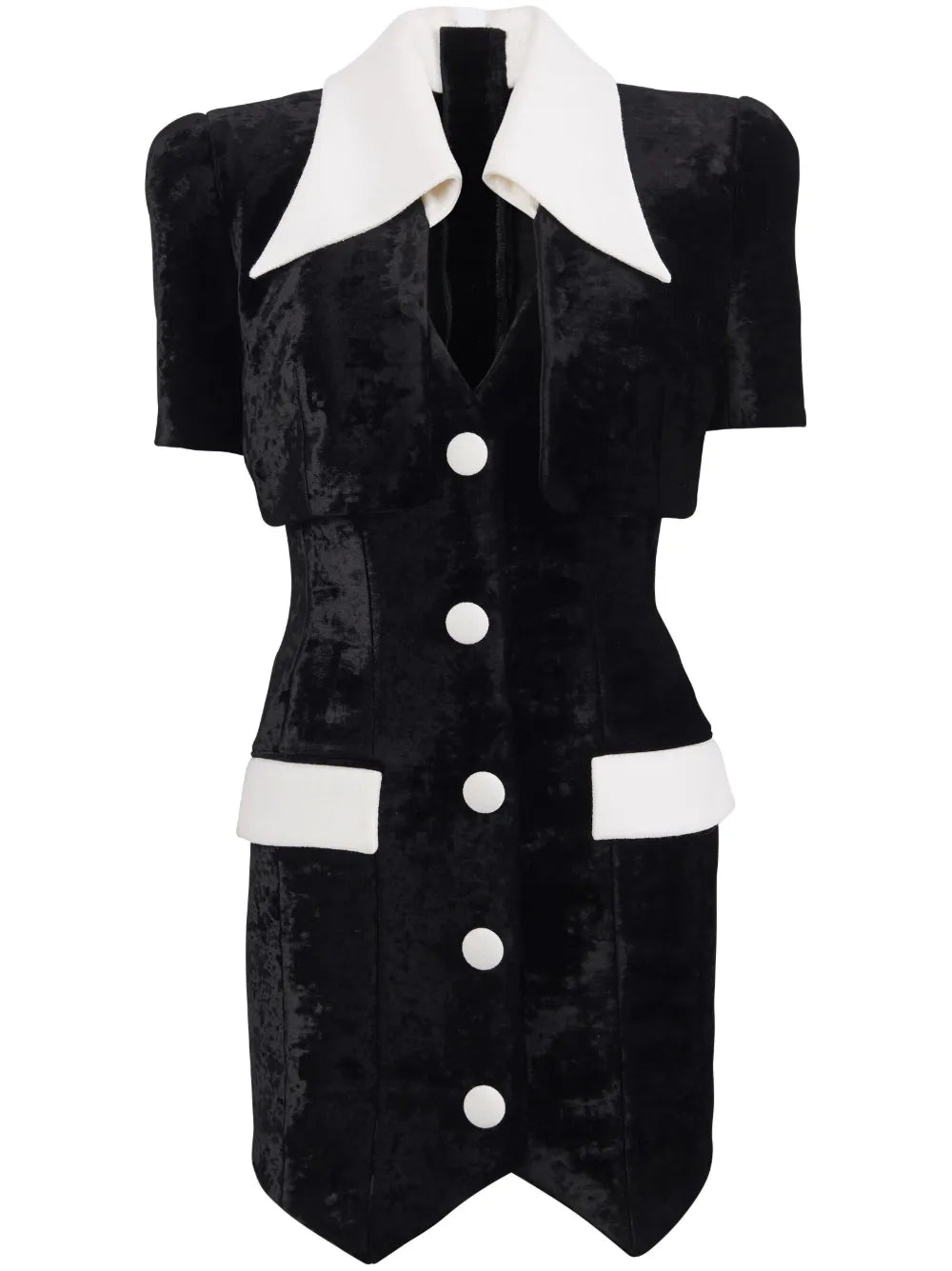 Tailored Velvet Minidress