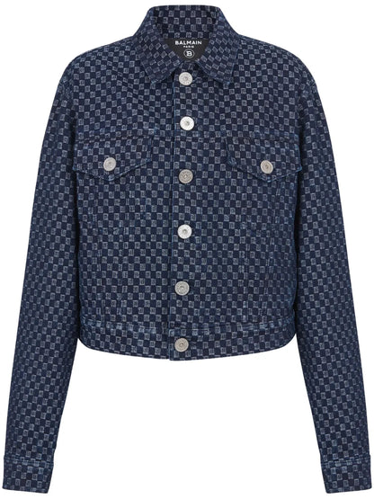 Monogram-Print Denim Jacket