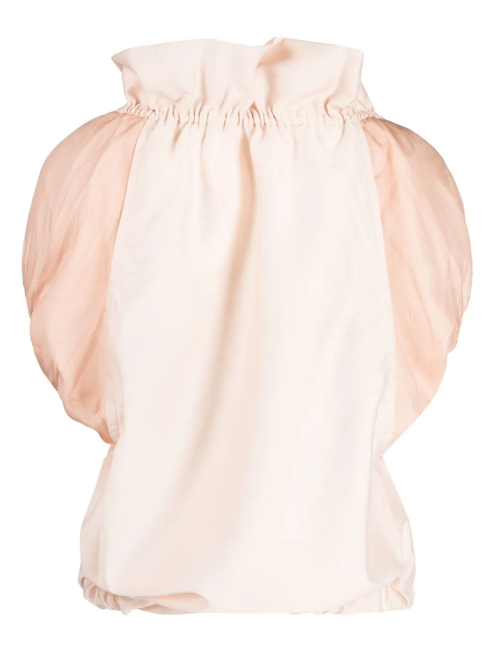 Drawstring-Neck Silk Jacket