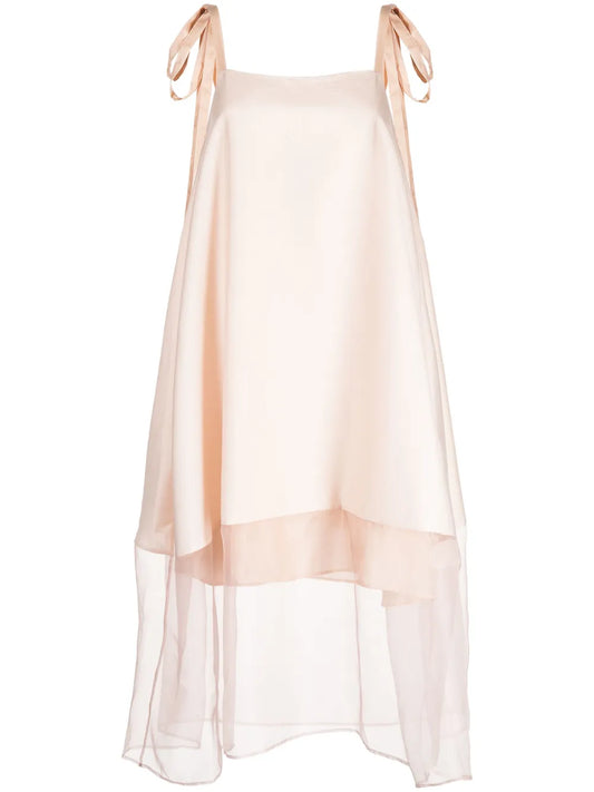 Layered-Effect Sleeveless Dress