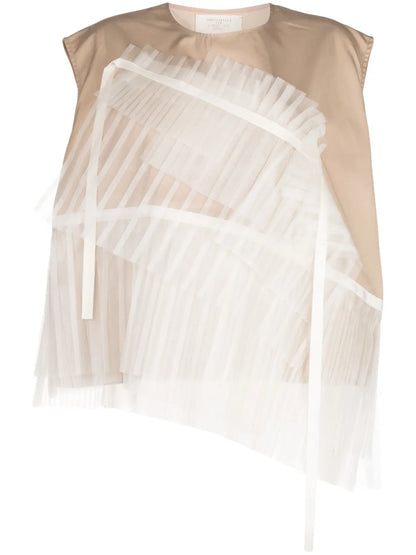 Panelled Asymmetric Tank Top