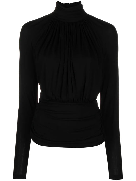Gathered Cut-Out Top