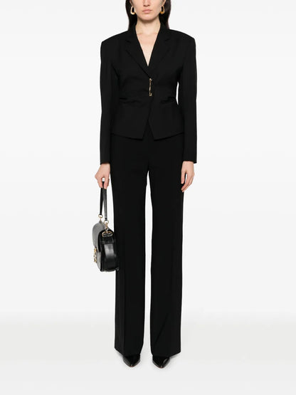 Straight Virgin Wool Trousers