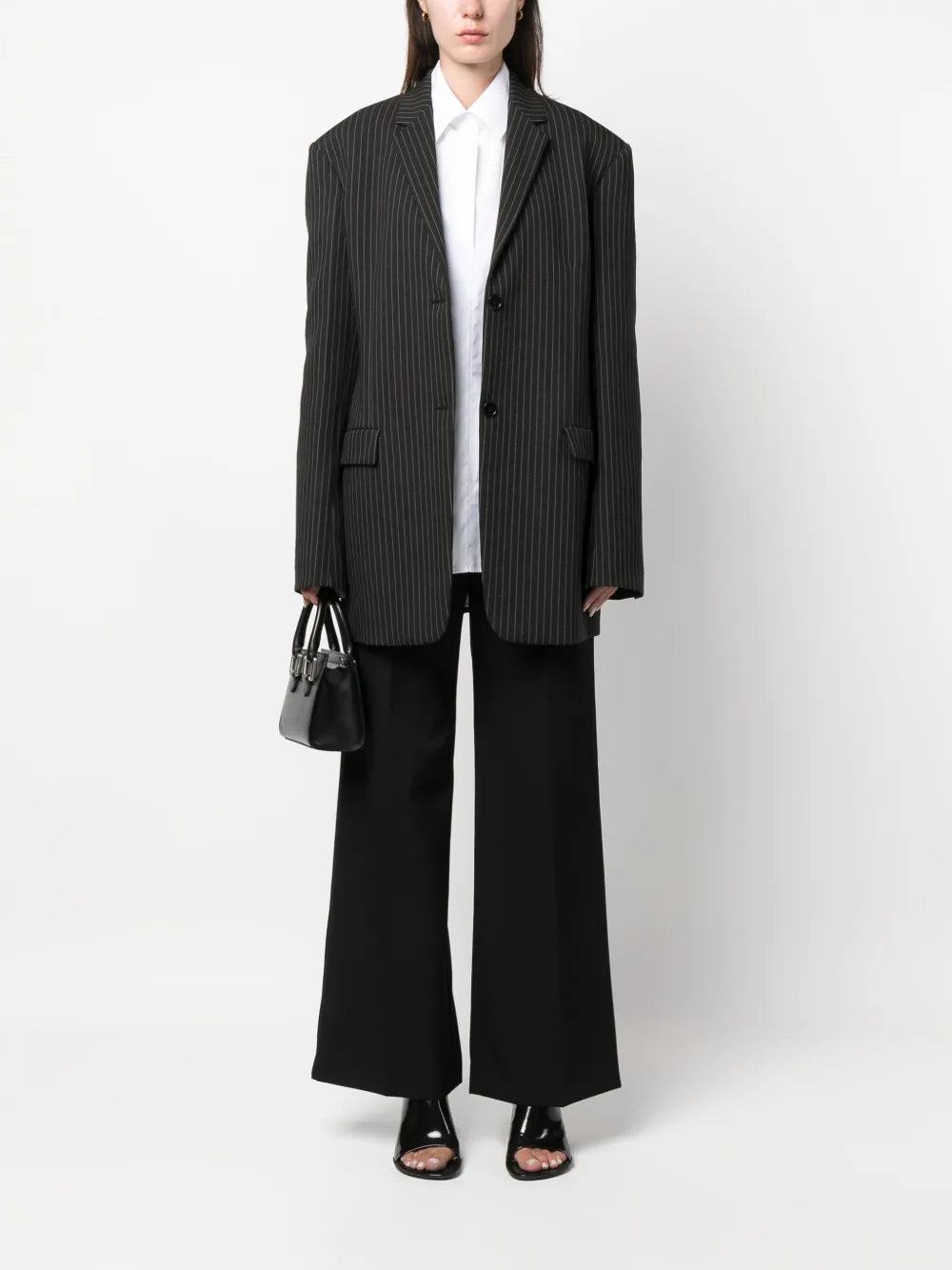 Wide-Leg Tailored Trousers