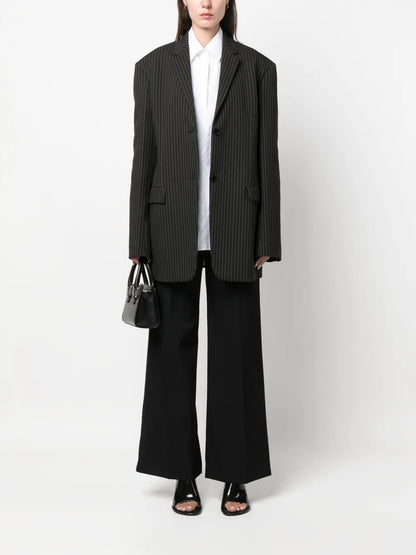 Wide-Leg Tailored Trousers