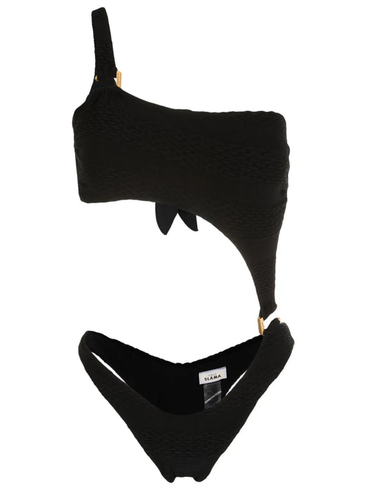 Cut-Out One-Shoulder Swimsuit
