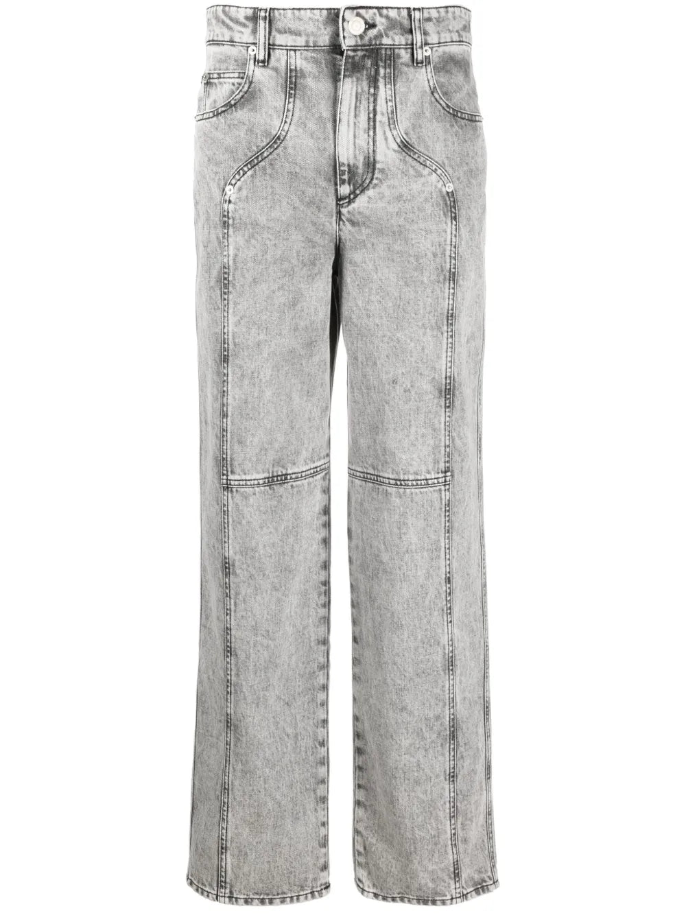 Valeria Mid-Rise Straight-Leg Jeans