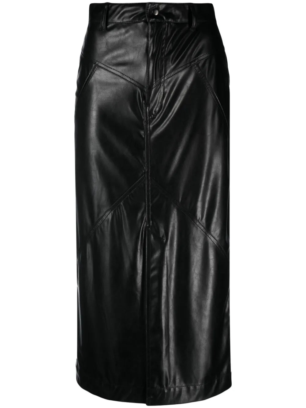 Breanne Faux-Leather Midi Skirt