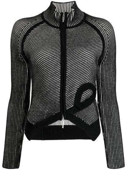 Zip-Up Two-Tone Bomber Jacket