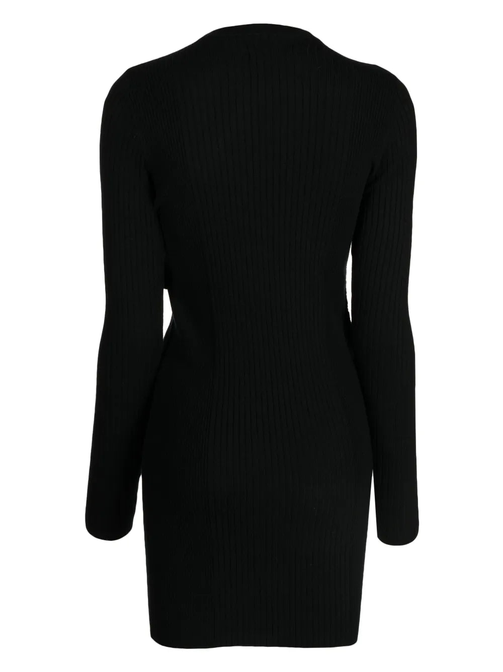 Long-Sleeve Wool Minidress