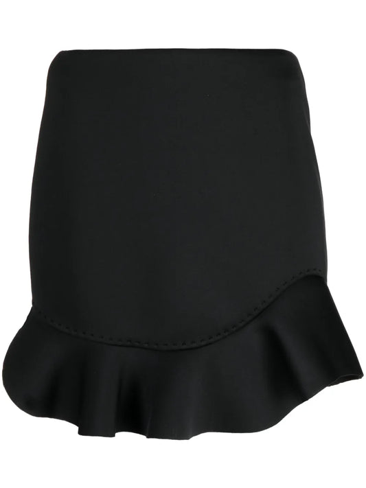 Ruffled High-Waist Mini Skirt