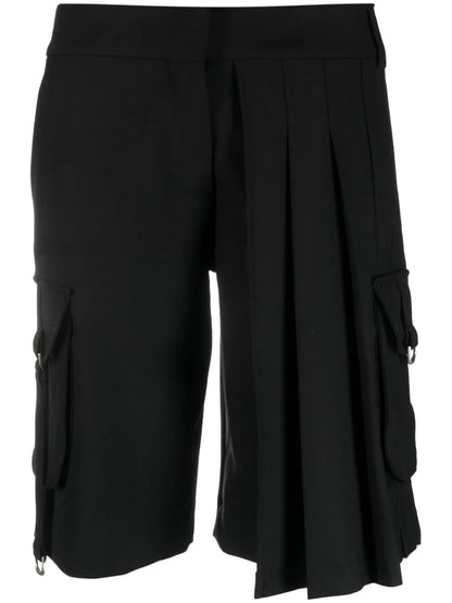 Pleated Cargo Shorts