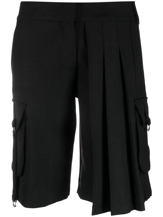 Pleated Cargo Shorts