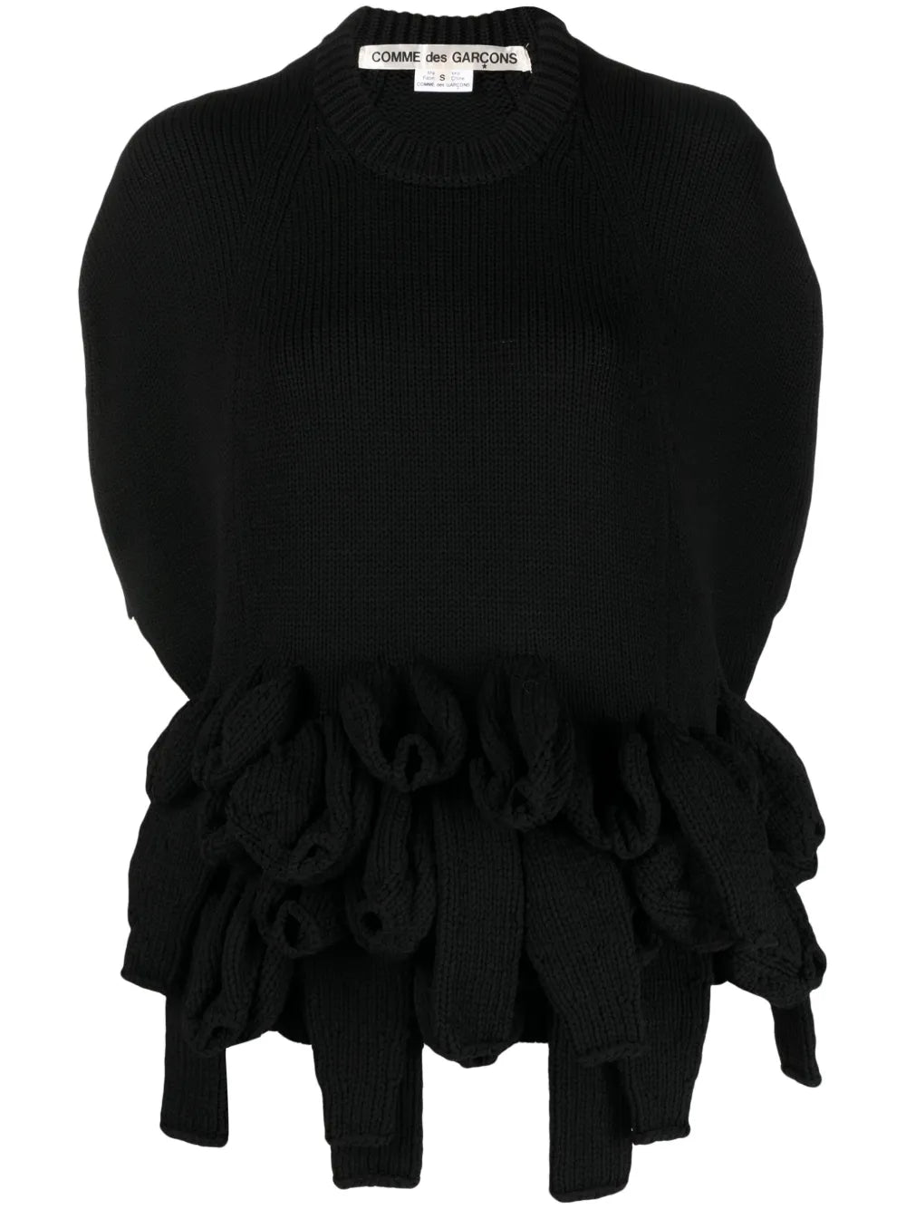 Layered-Detail Crew-Neck Jumper