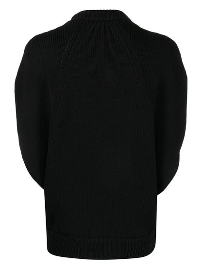Layered-Detail Crew-Neck Jumper
