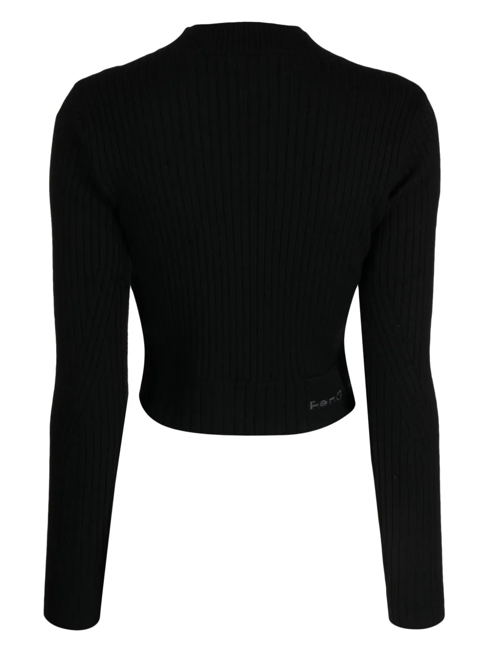 Asymmetric Ribbed-Knit Jumper