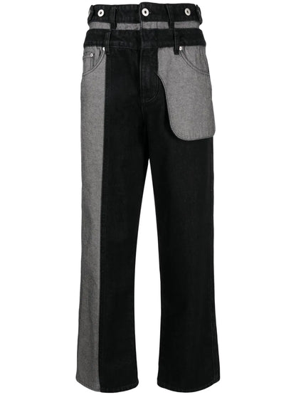 Mid-Rise Straight-Leg Jeans