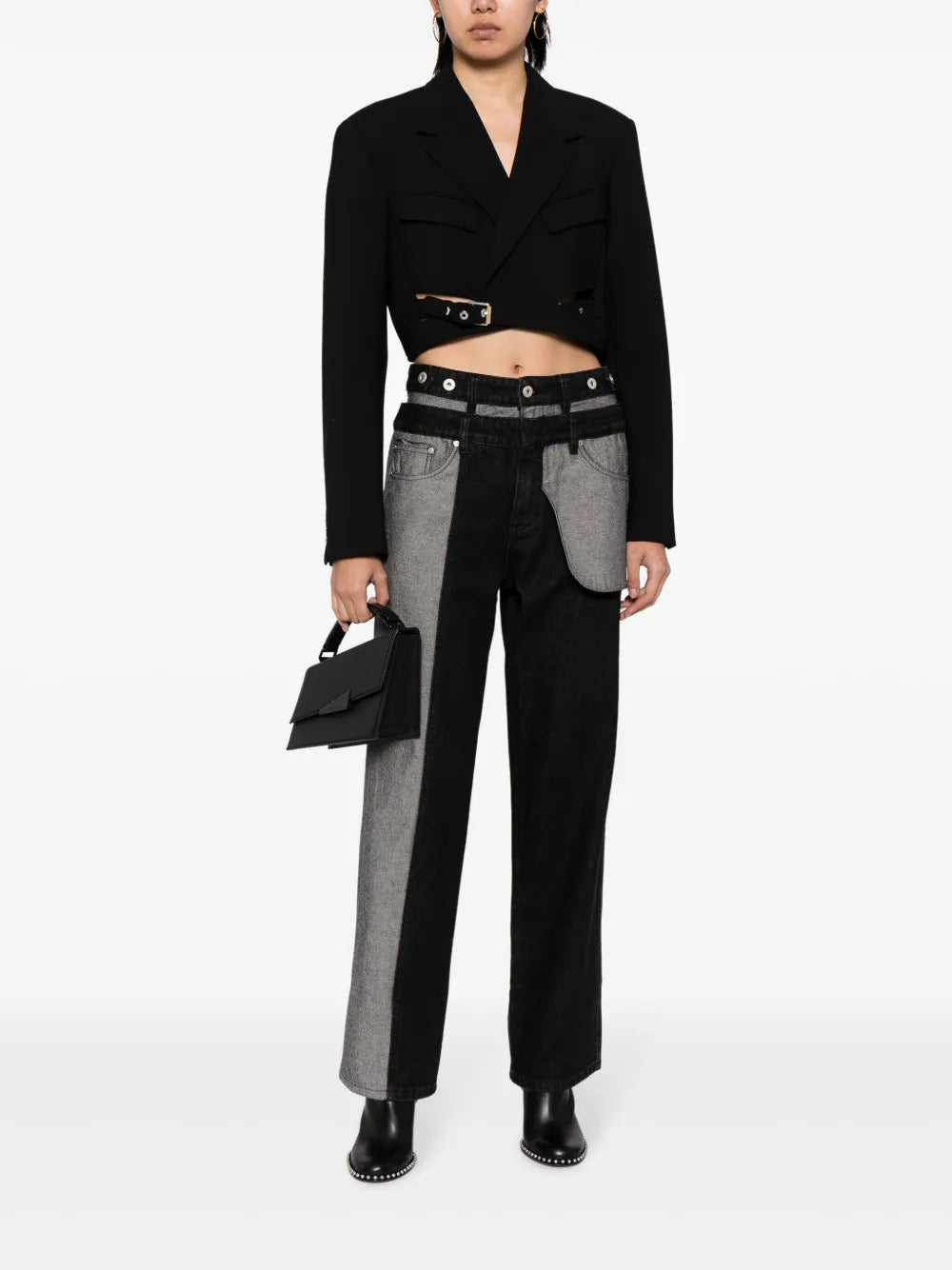 Mid-Rise Straight-Leg Jeans