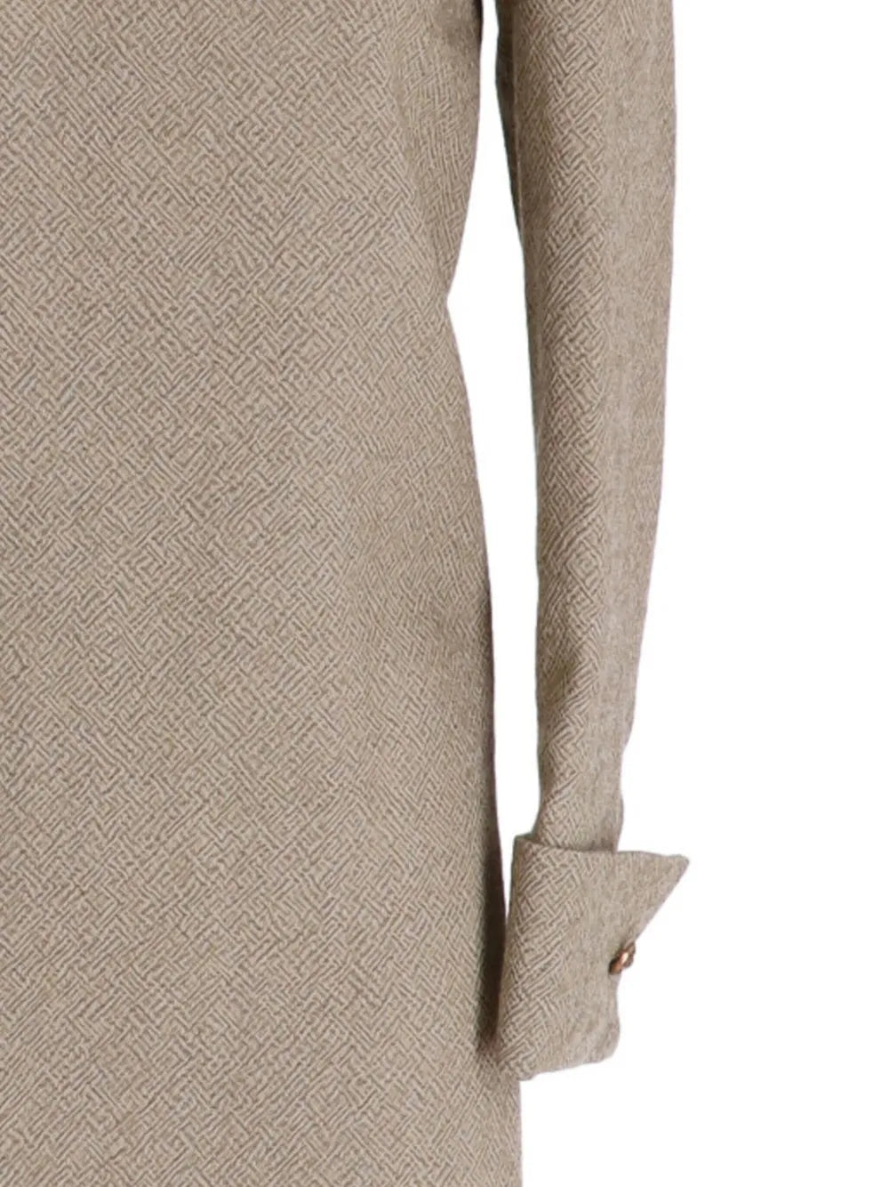 V-Neck Wool Minidress