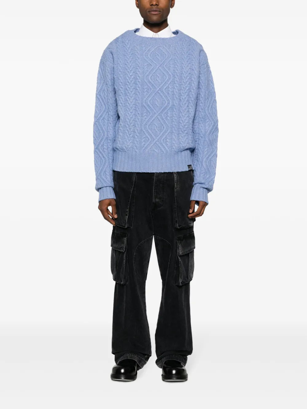 Cable-Knit Merino Jumper