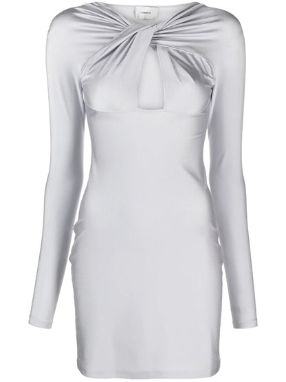 Cut-Out Twisted Mini Dress