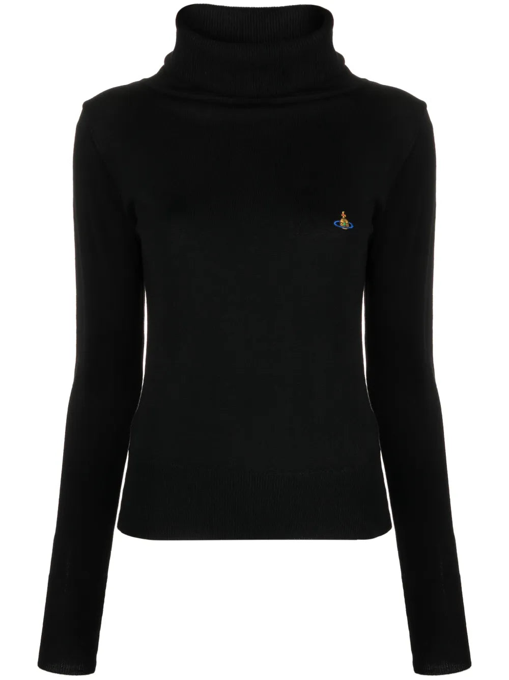Orb-Embroidered Roll Neck Jumper
