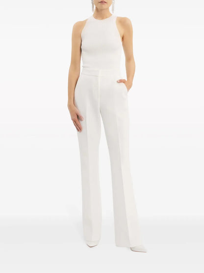 Evelyn High-Waisted Straight-Leg Trousers