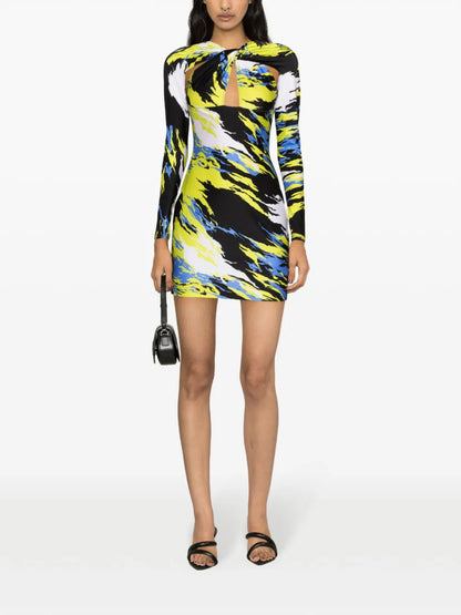Twisted Cut-Out Mini Dress