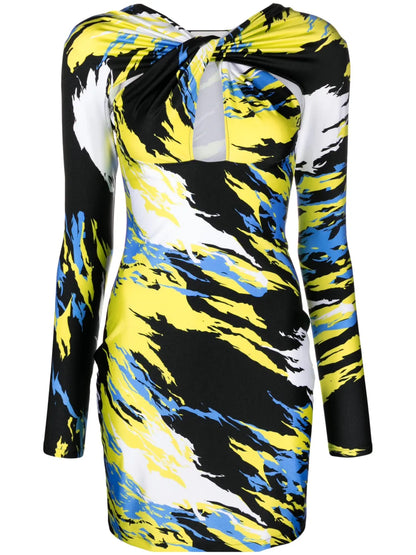 Twisted Cut-Out Mini Dress