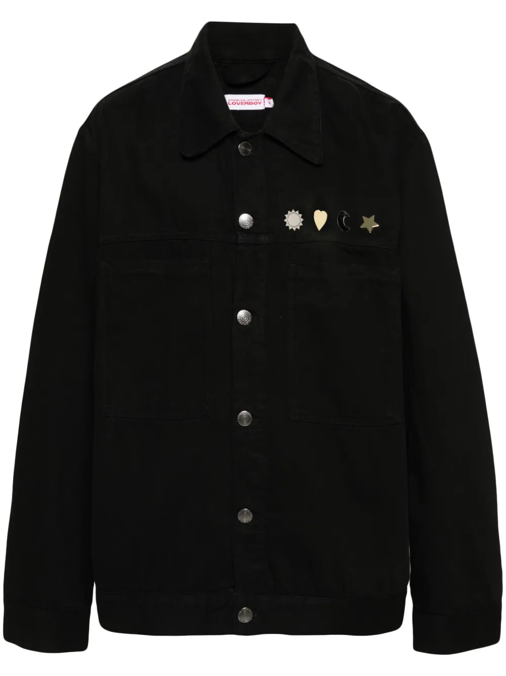 Stud-Detail Denim Jacket