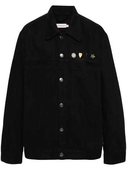 Stud-Detail Denim Jacket