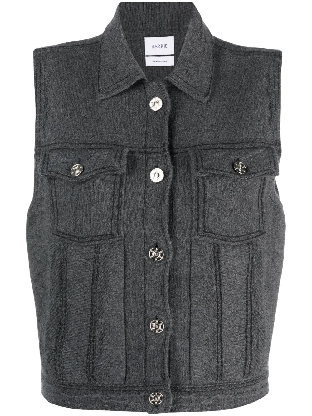 Knitted Sleeveless Jacket